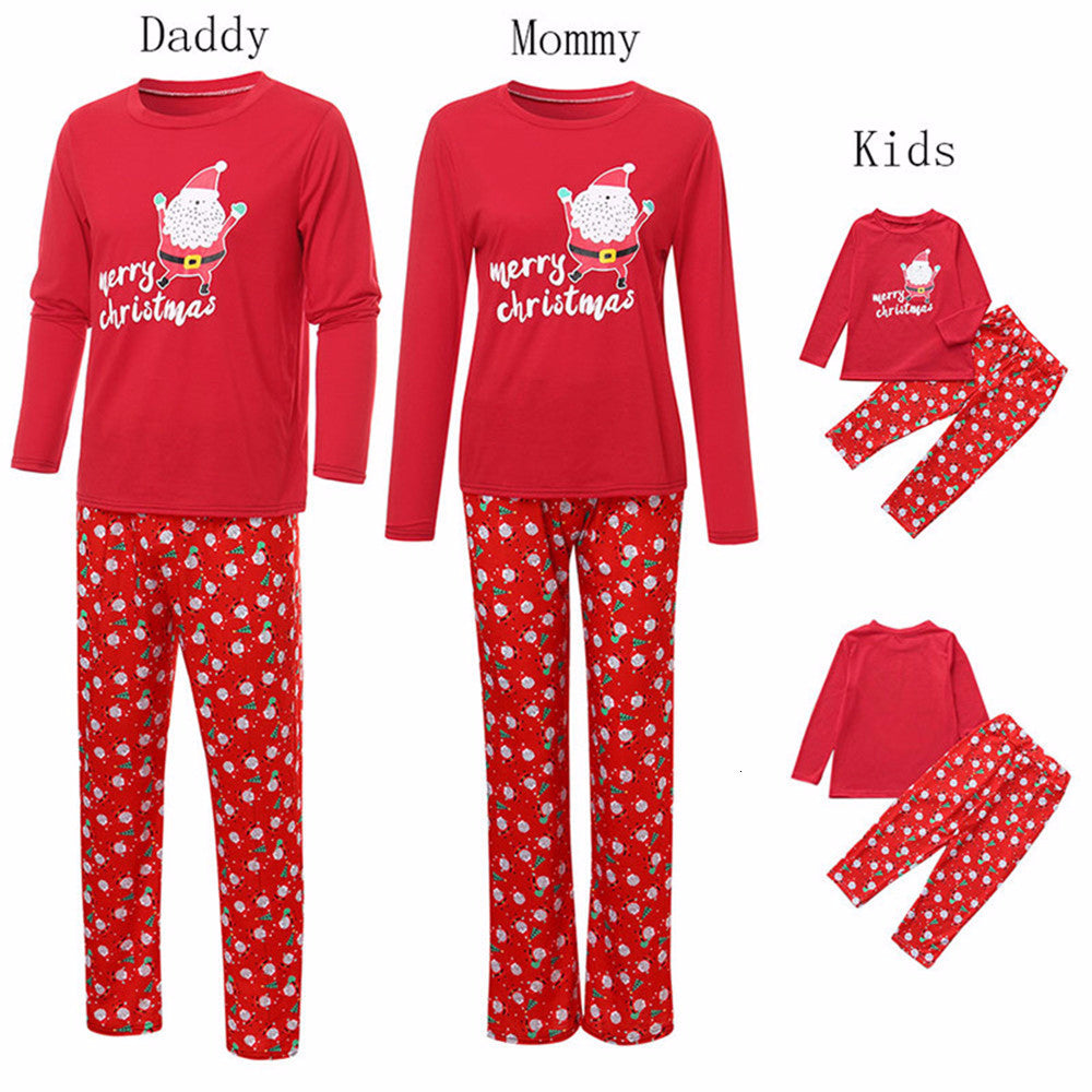 Two piece set of Christmas housewear pajamas