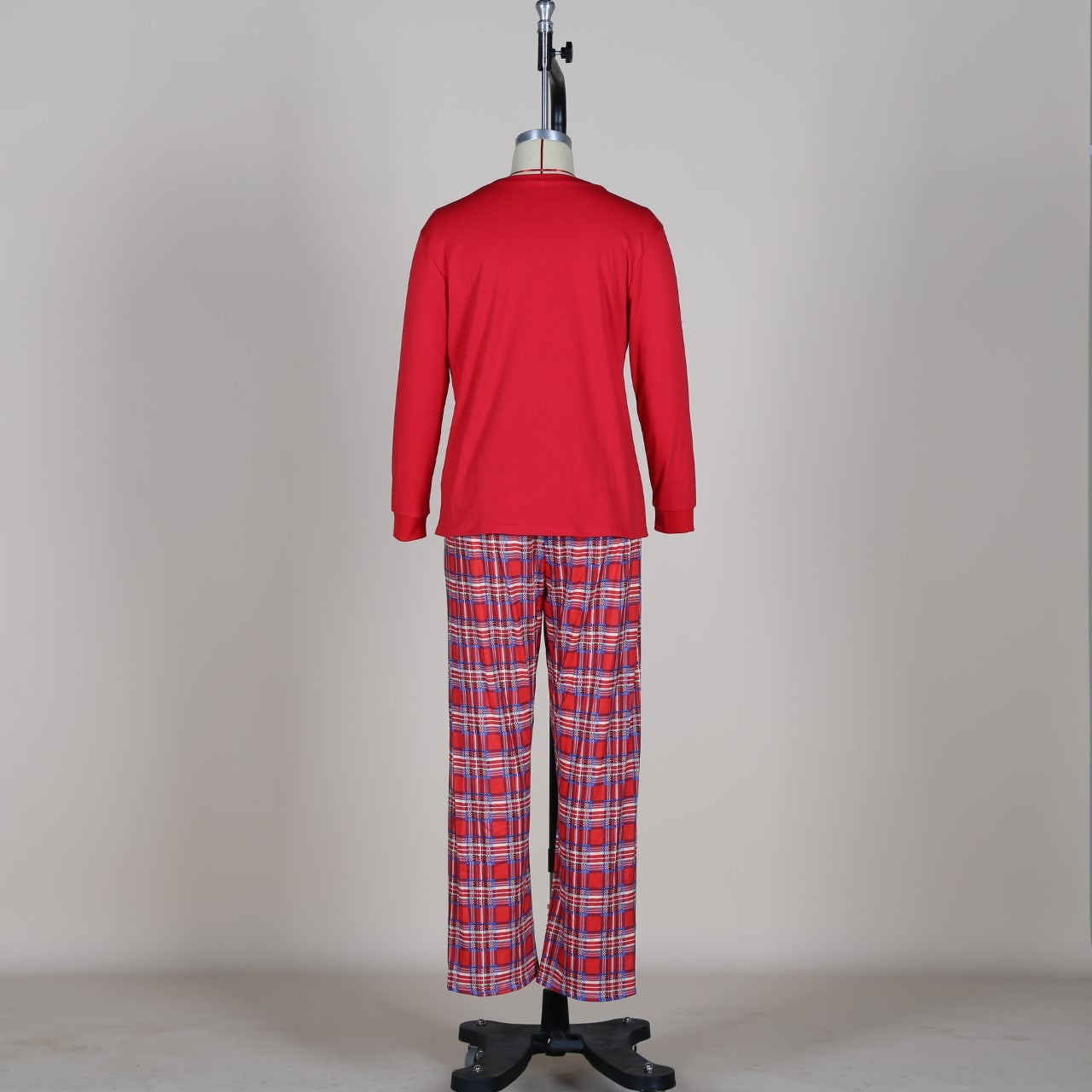 Plaid Cotton Christmas Parent-child Pajamas