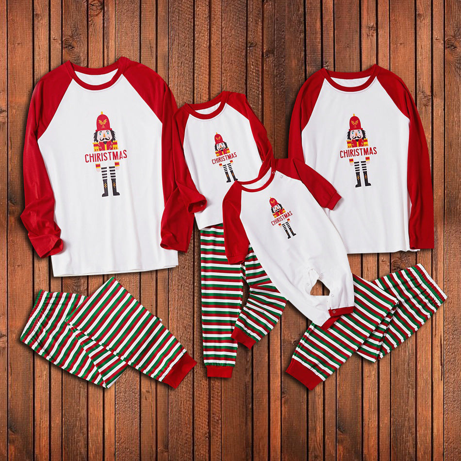 European And American Christmas Parent-child Pajamas Suit